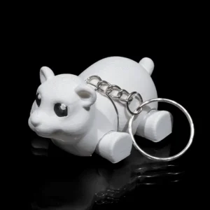 Tiny Polar Bear Keychain