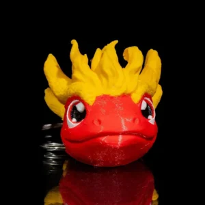 Baby Fire Dragon Keychain