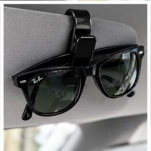 Sunglass clip for car visor